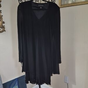 Jones New York Black Tunic Top